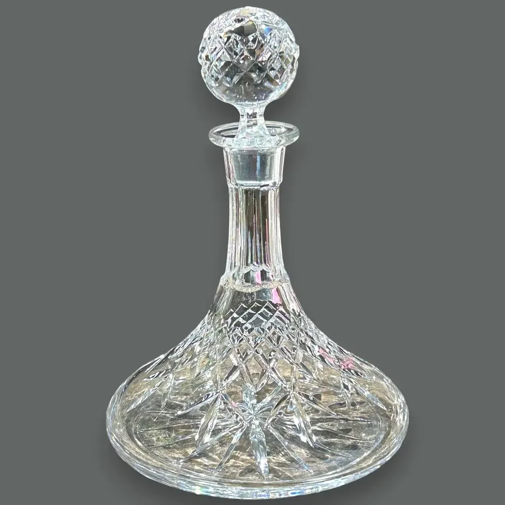 Crystal Ships Decanter With Stopper 10